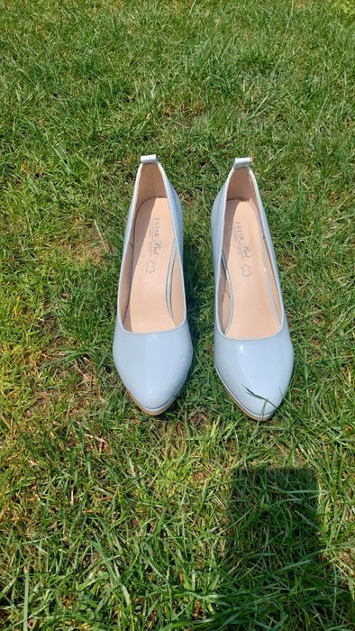 Buty wysokie niebieskie 40