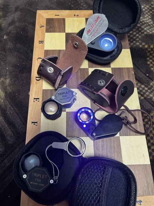 Ювелірні лупи з LED підсвіткою та без