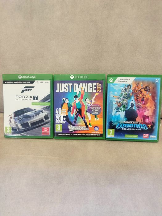 Gry Xbox one Forza 7,Just dance 2017, Minecraft legends