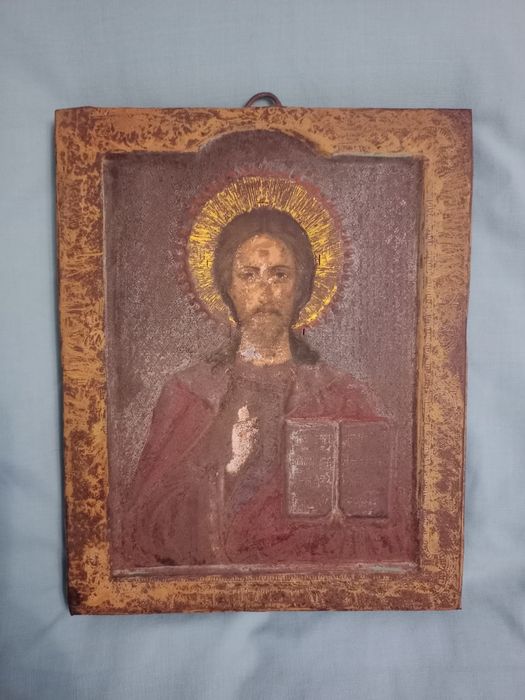 Старовинна ікона Спас Вседержитель (кінець XIX - поч. XX ст.) під реставрацію