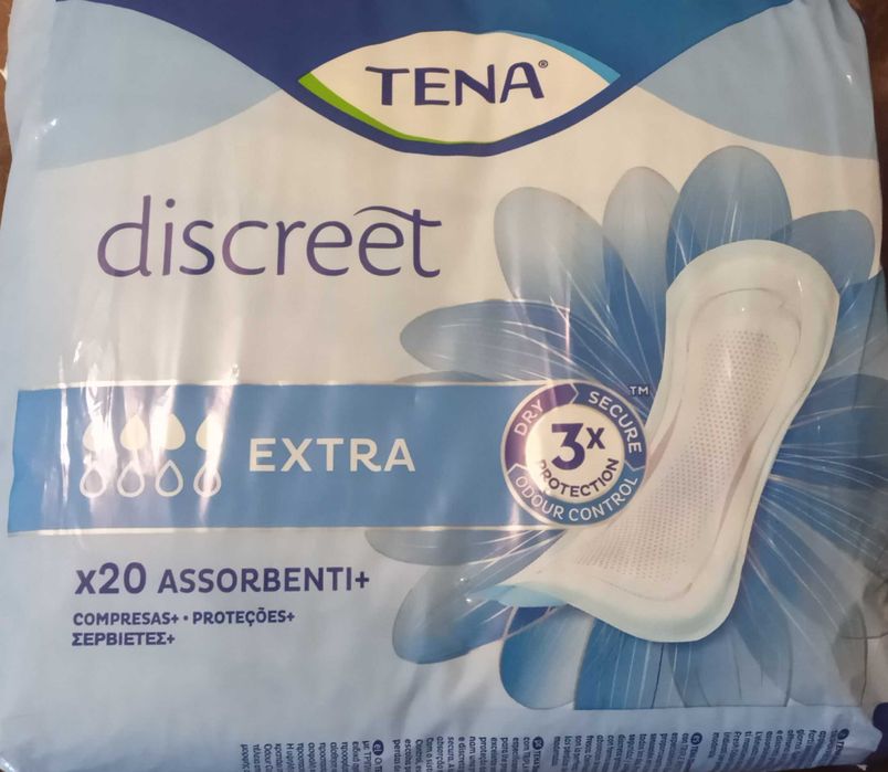 Pensos incontinência embalagem nova tena