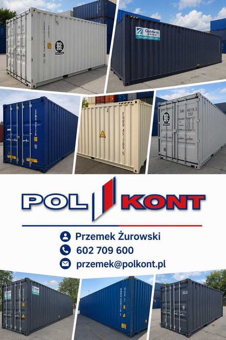 Kontener morski 20 DV / 6 metrowy, używany / PZ