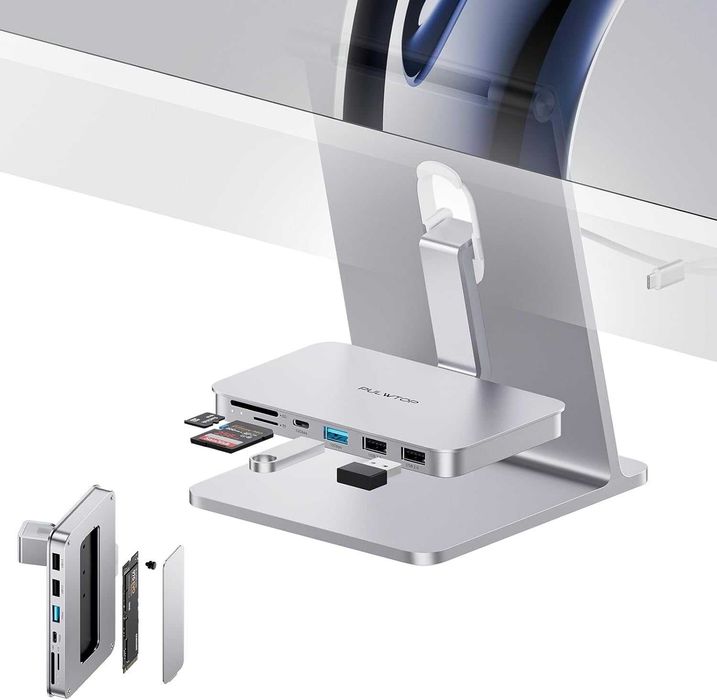 Hub Usb-c Do Imac Koncentrator Usb A/C 10 Gb/S Sd/Tf M.2 Ssd Case
