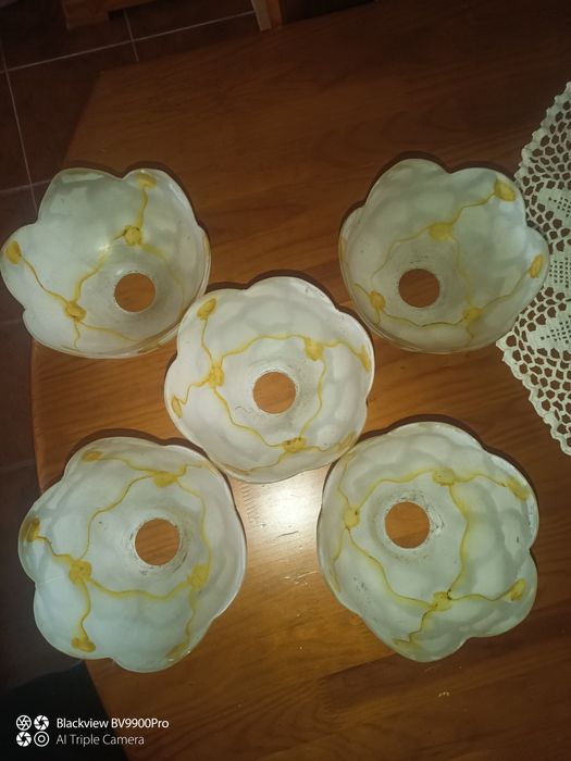 Vidros para candeeiro abajur 5 em ótimo estado