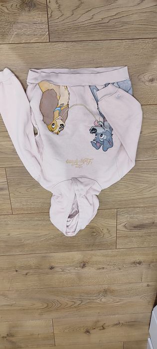 Zestaw ubranek dla dziewczynki 110 116 bluzy bluzki spodnie leginsy