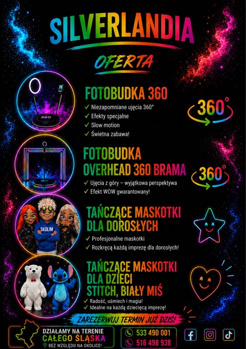 Fotobudka 360 , Fotobudka Overhead 360 Animacje na imprezy/SUPER CENY!
