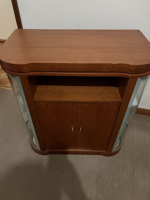 Movel tv vidro madeira