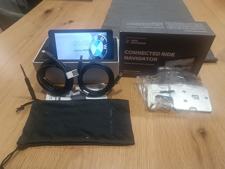 GPS BMW Connected Ride Navigator - NOVO, com Acessórios