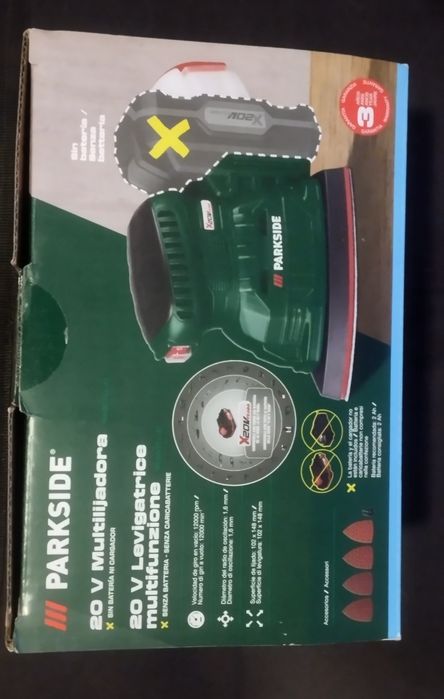 Multilixadora a bateria Parkside 20v