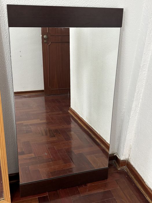 Espelho madeira maciça