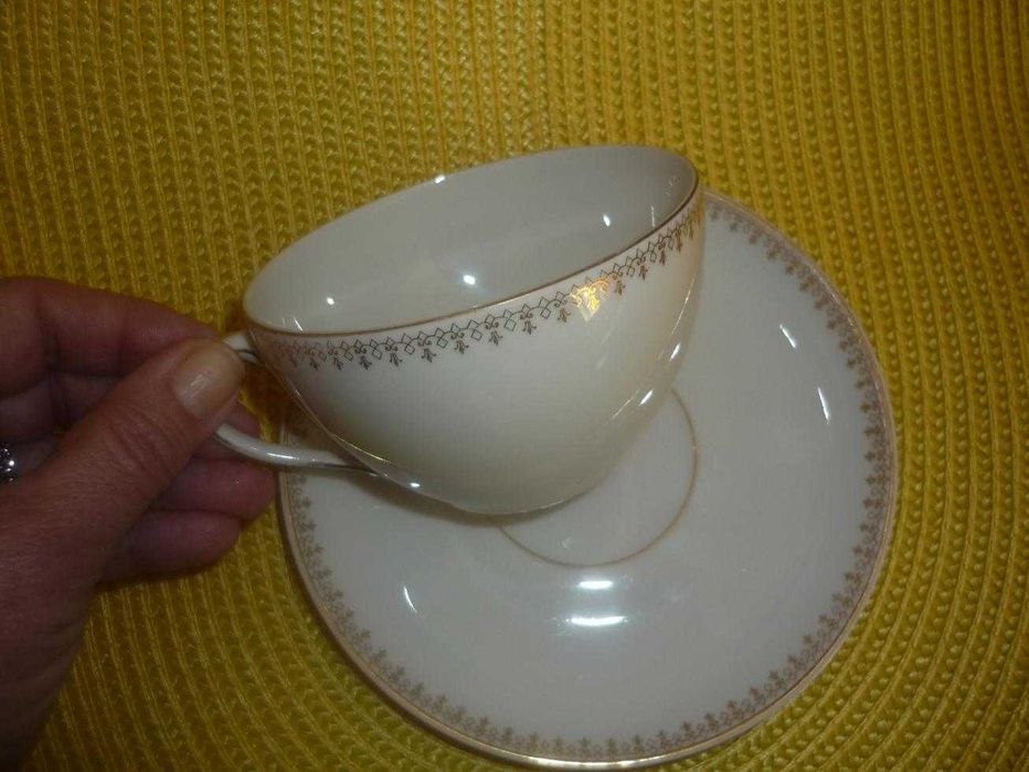Vista Alegre Porcelain Tea Cup and Saucer – 2 Models, See Description