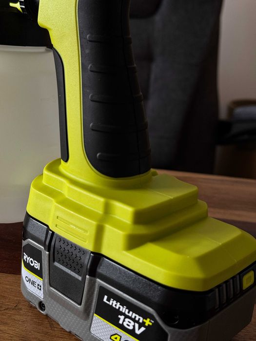 TANIO pistolet do malowania drewna pasuje do baterii RYOBI 18V