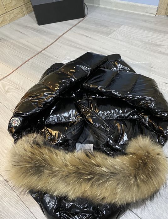 Nowa kurtka damska zimowa Moncler ski futro gęsi puch czarna S M