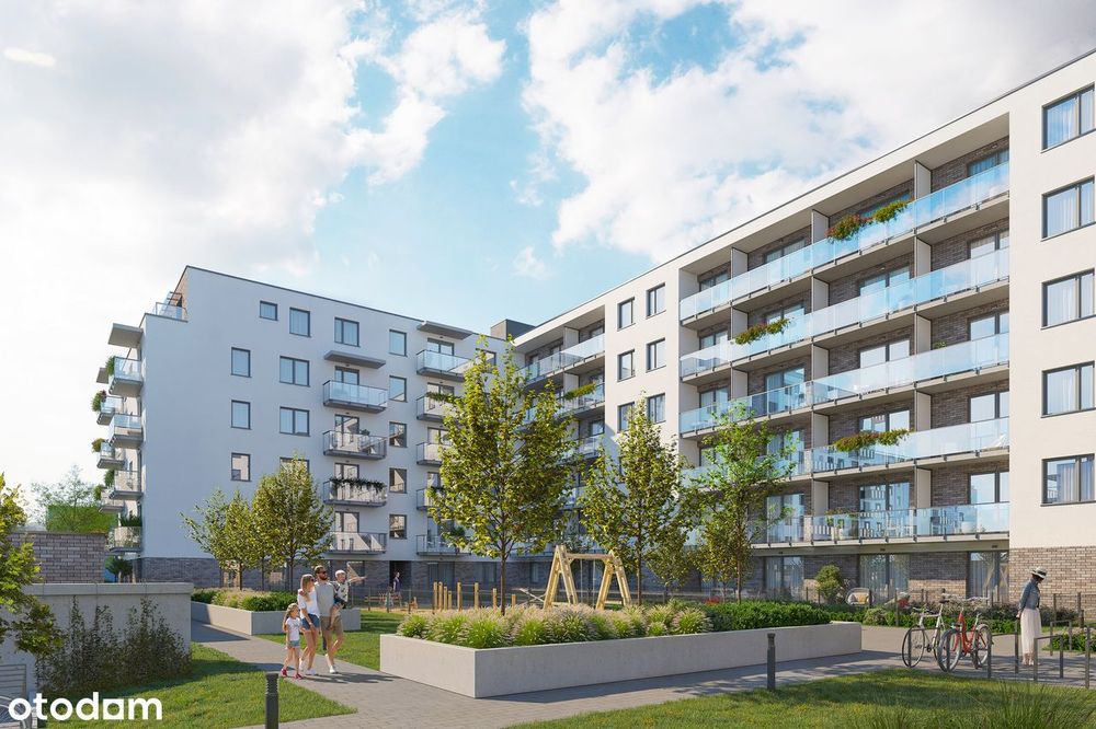 3-pokojowe mieszkanie 56m2 + balkon Bezpośrednio