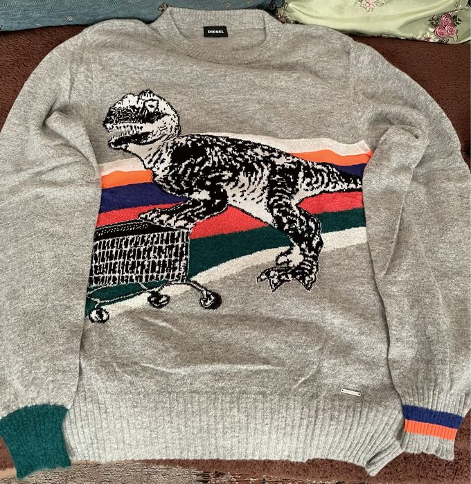 Sweter Diesel, szary, rozmiar S