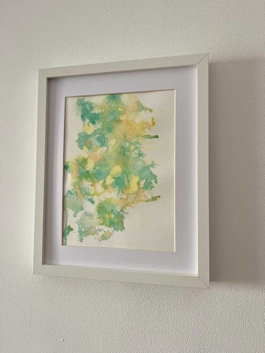 Pintura abstrata em acrílico