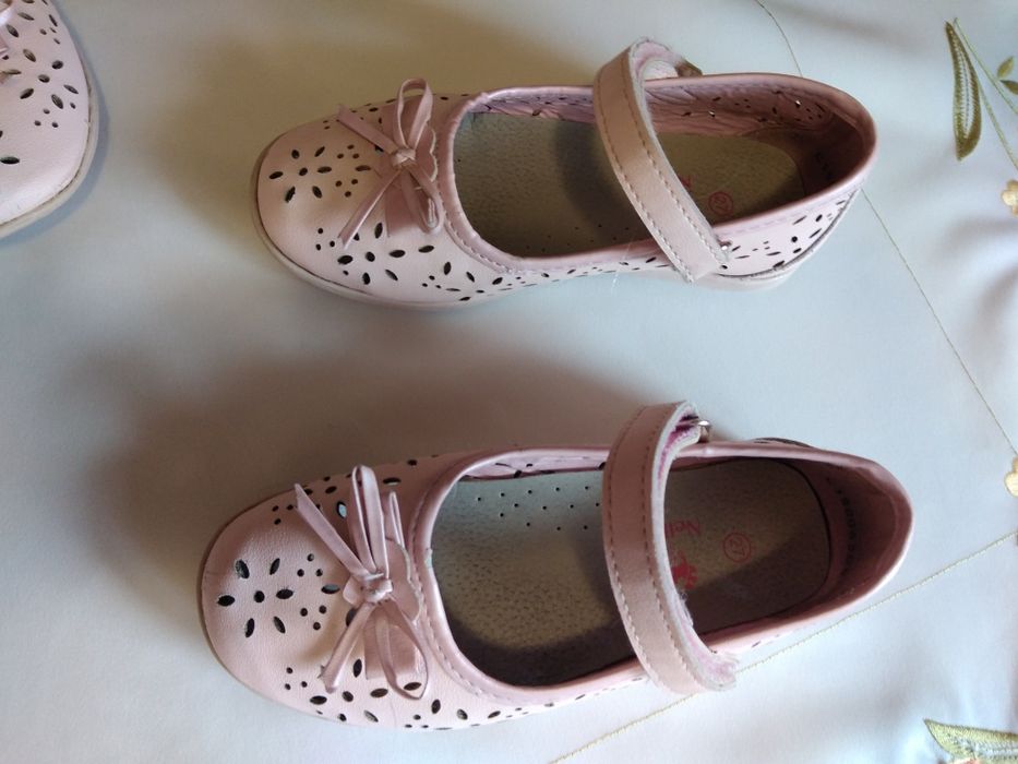 Baleriny Nelli Blu buty dla bliźniaczek różowe r. 27 do sukienki