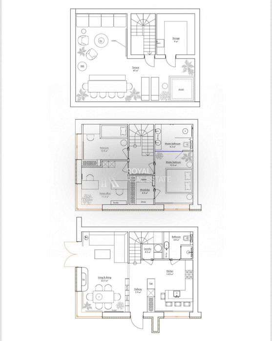 БЕЗ% Продаж будинку 128 м² + тераса 44 м² КМ Lagom House Нові Петрівці