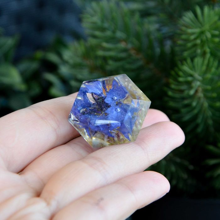 Naszyjnik diament z chabrem