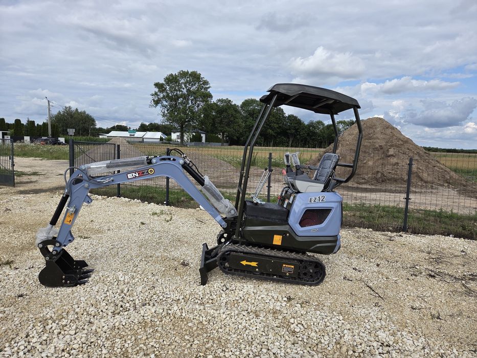 Nowa Minikoparka EZ 1200kg, Bez kabiny, Joystick, Leasing