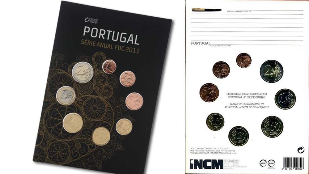 Série anual moedas euro 2011 Portugal