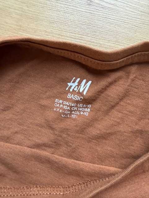 T-shirt brązowy H&M rozm 134