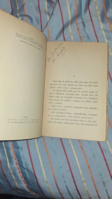 José Cardoso Pires anjo ancorado 1 edição raro