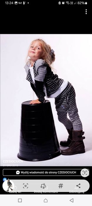 Dresik garnitur czesiociuch r. 86