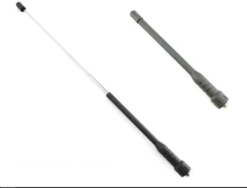 Antena VHF-UHF SMA długa Adapter UC BNC i inne Pętlowa SW Teleskopowa