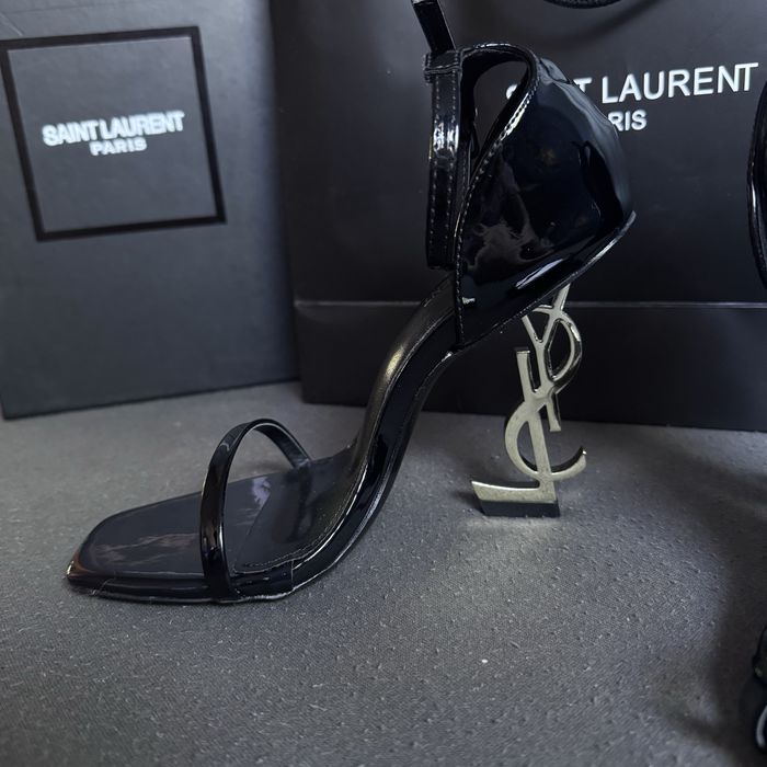 Szpilki Ysl High Heels Gold & Black Premium