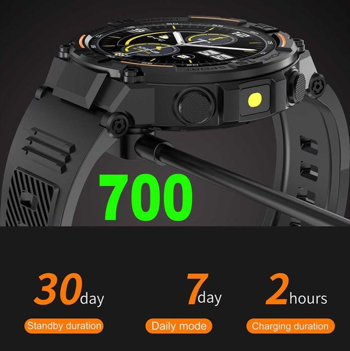 Смарт часы. LIGE HW50 PRO. NFC. LED-фонарик. Тактические,спортивные.