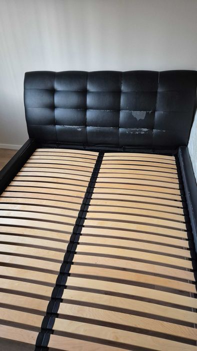 Łóżko tapicerowane - 160x200 pojemnik stelaż