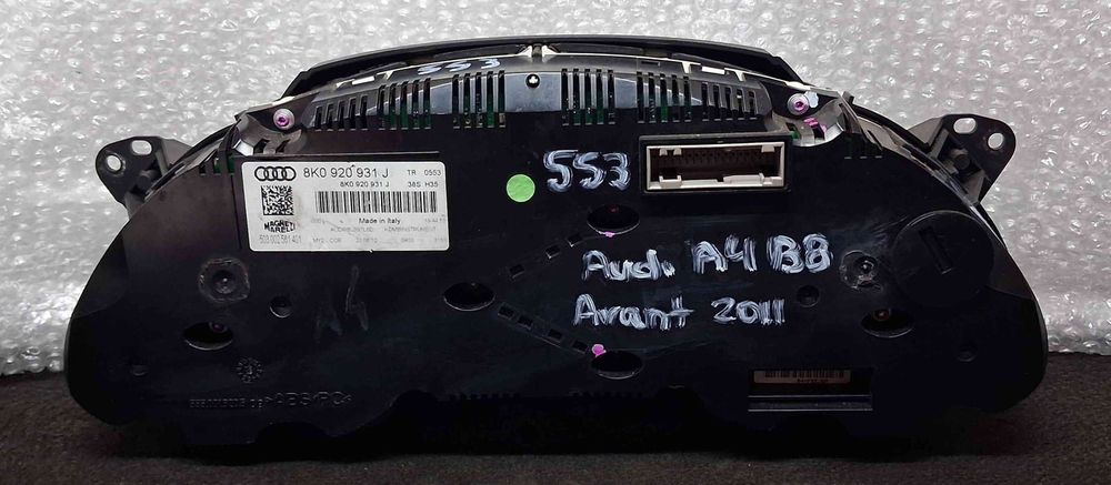 Quadrante / Painel de Instrumentos 8K0920931J - AUDI A4 B8 Avant