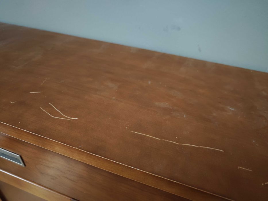 SOLIDNA komoda drewniana – wiśnia antyczna – 162cm