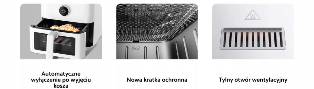 Frytkownica Xiaomi Mi Smart Beztłuszczowa 1600 W 5.5 Duża Prezent