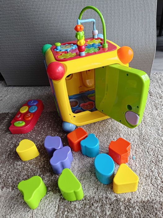 Interaktywna kostka edukacyjna sorter Montessori model RK-747 + gratis