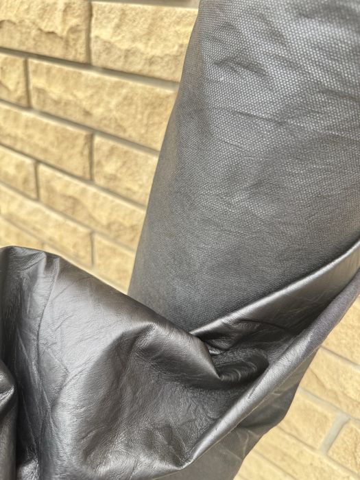 Ткань опт / замш черный проклеенный - от 5 м