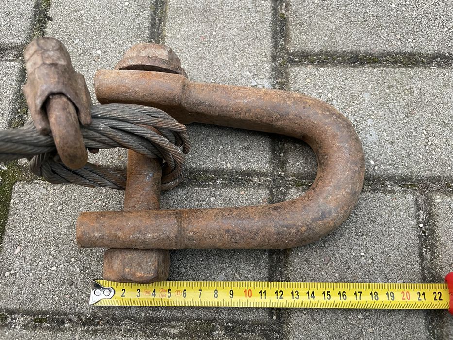 Duza Szekla z liną 2 metry