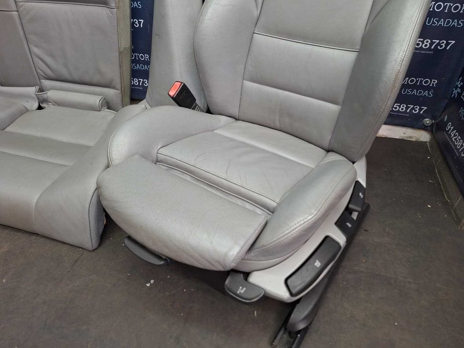 Jogo de bancos usados BMW SERIE 3 E46 COUPE PACK M pele cinza