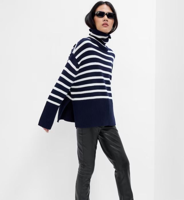 Теплий світер гольф оверсайз свитер кофта gap светер xl