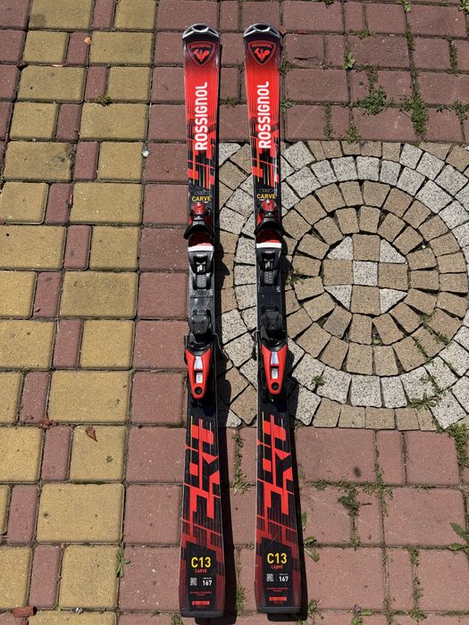 Narty Rossignol C13 Carve + wiązania Look NX – stan bardzo dobry