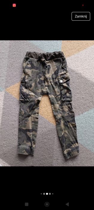Paka spodnie dresowe jeans  122/128, 134/140