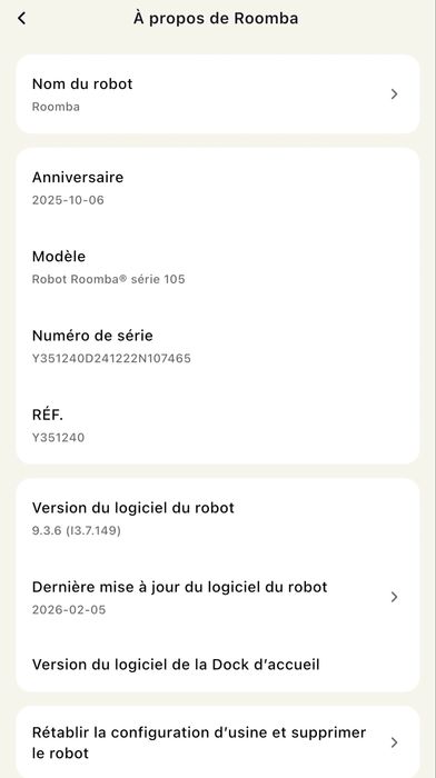 Aspirador Robô ROOMBA 105 COMBO