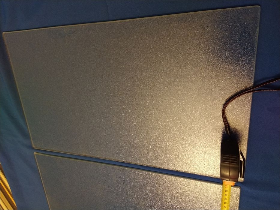 Placas de vidro (duas unidades) para prateleira