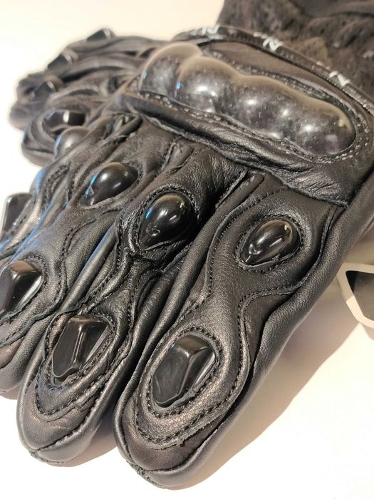 Luvas pele mota motard novas