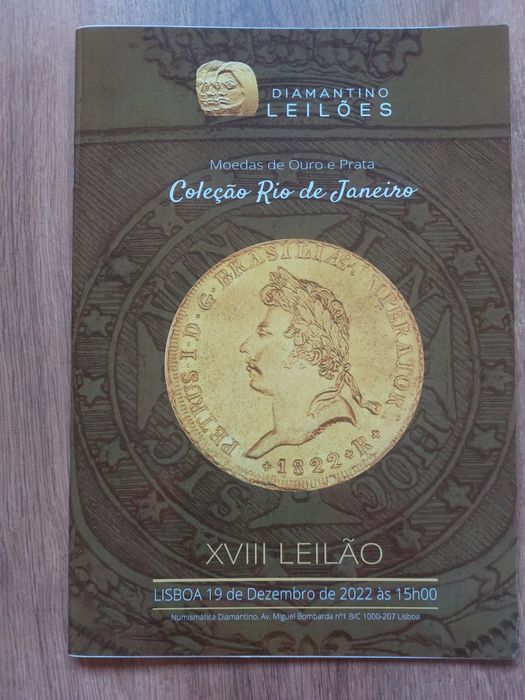 8 Livros Catalogos de Leilões Moedas