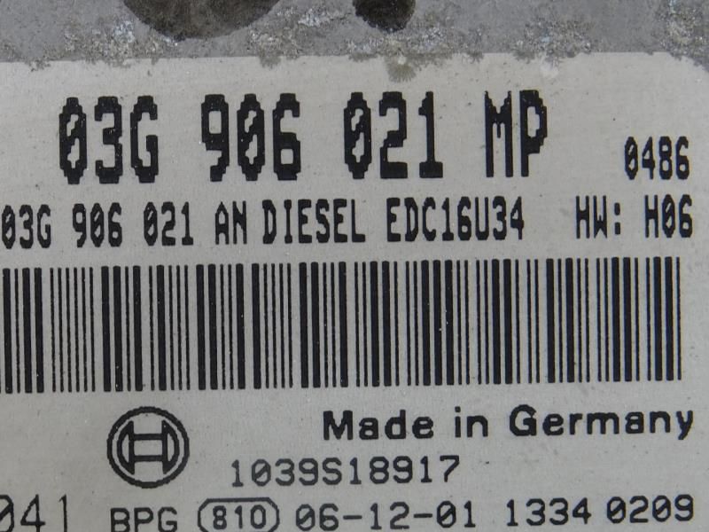 Centralina motor / ECU VOLKSWAGEN Touran (1T)