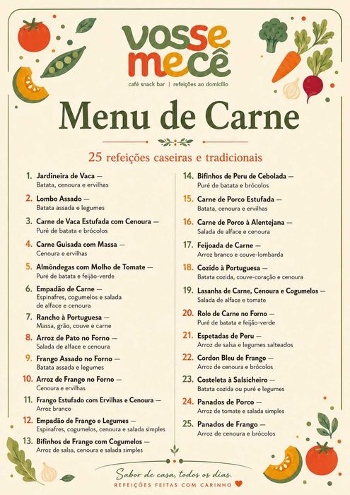 Refeições ao Domicílio Idosos  - GAIA/PORTO