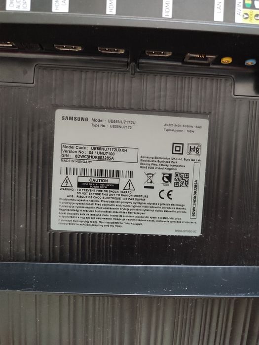 Телевізор Samsung ue55nu7172u, запчастини