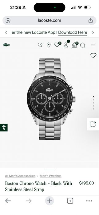 Relógio Original Lacoste